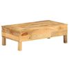 vidaXL Couchtisch Massivholz Mango 110x55x35 cm