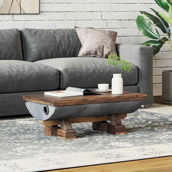 vidaXL Couchtisch Natur 90 x 50 x 35 cm Holz