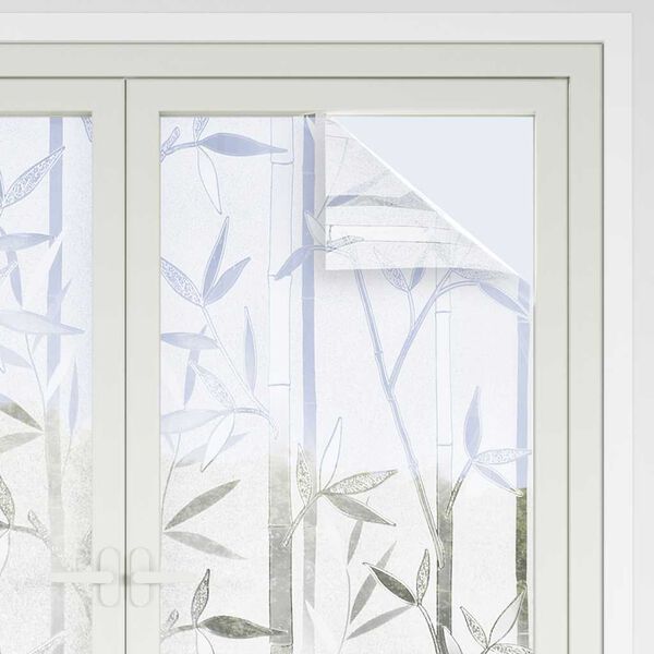 vidaXL Fensterfolien 2 Stk. Matt Bambus-Muster PVC