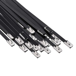 vidaXL Kabelbinder 25 stk. 4,6 x 350 mm Schwarz