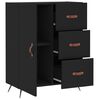 vidaXL Sideboard Schwarz 69,5x34x90 cm Holzwerkstoff