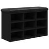 vidaXL Schuhbank Schwarz 82x32x50 cm Holzwerkstoff