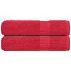 vidaXL Duscht&uuml;cher FROGN 2 Stk. Rot 70x140 cm 360 g/m&sup2;