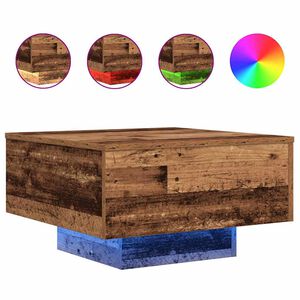 vidaXL Couchtisch Altholz 55 x 55 x 31 cm Holzwerkstoff