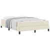 vidaXL Bettrahmen mit Matratze Creme 160 x 200 cm Stoff