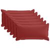vidaXL Kissenbezug 6 stk. HOUTEN Weinrot 40 x 70 cm Polyester