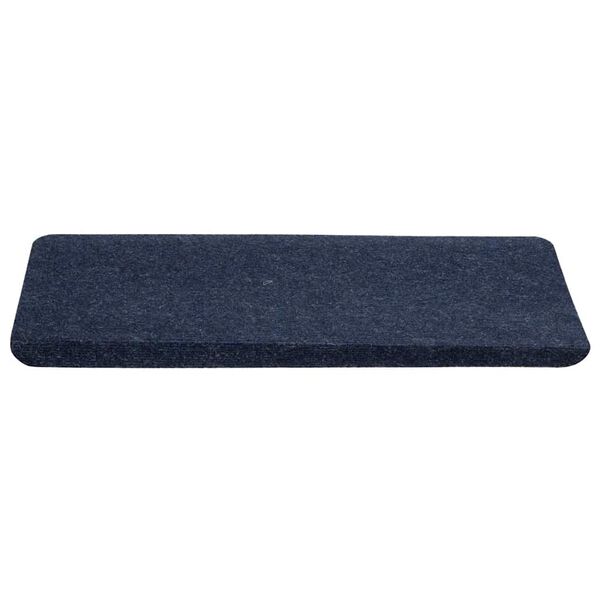 vidaXL Stufenmatten Selbstklebend 15 Stk. 65x24,5x3,5 cm Blau
