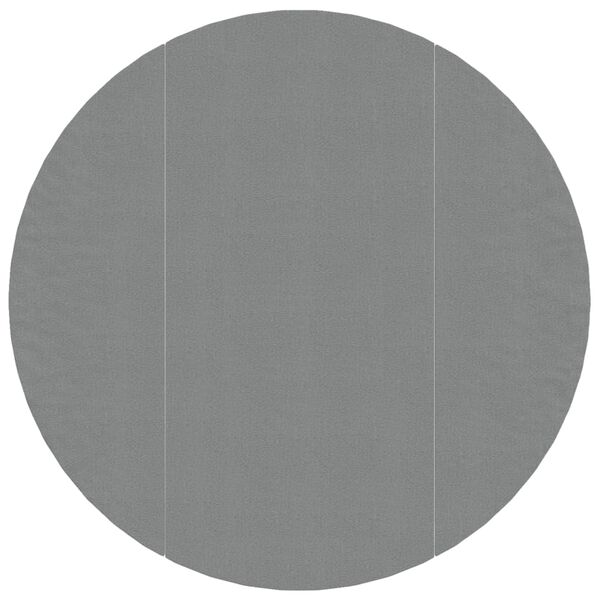 vidaXL Pool-Bodentuch Hellgrau Ø366 cm Polyester Geotextil
