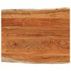 vidaXL Tischplatte 100x80x2,5cm Rechteckig Massivholz Akazie Baumkante