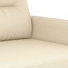 vidaXL 2-Sitzer-Sofa Creme 120 cm Stoff