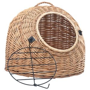 vidaXL Katzen-Transportkorb 60x45x45 cm Nat&uuml;rliche Weide