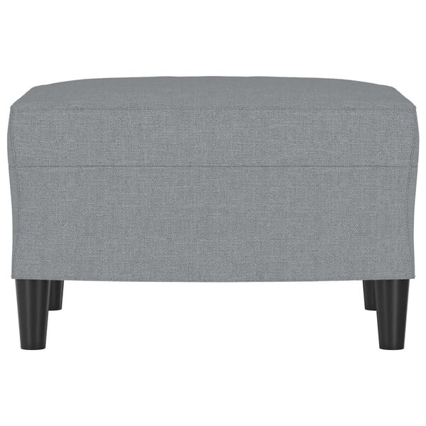 vidaXL Fu&szlig;hocker Hellgrau 60x50x41 cm Stoff