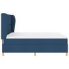 vidaXL Boxspringbett mit Matratze Dunkelgrau 90x190 cm Blau Stoff