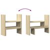 vidaXL Schreibtisch-Organizer Verstellbar Sonoma-Eiche 40x17x41 cm