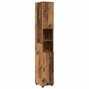vidaXL Badezimmerschrank Altholz 30 x 35 x 192 cm