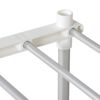 vidaXL Tubular Shelf mit Speicher Wei&szlig; 42.5 x 27 x 91.5 cm Aluminium