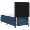 vidaXL Boxspringbett mit Matratze mit Kopfteil Blau 90 x 200 cm Stoff