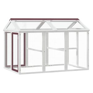 vidaXL Freilaufgehege Mokka 141x94x104 cm Massivholz Kiefer