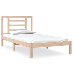 vidaXL Massivholzbett ohne Matratze 90x190 cm Kiefer