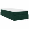 vidaXL Ottoman-Bett mit Matratze Dunkelgr&uuml;n 90x200 cm Samt