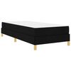 vidaXL Boxspringbett mit Matratze Schwarz 80 x 200 cm Stoff