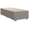 vidaXL Boxspringbett mit Matratze Taupe 80x200 cm Stoff