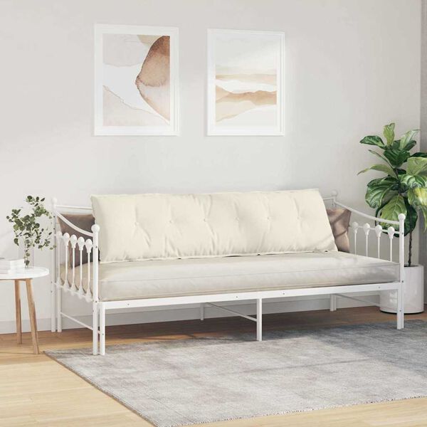 vidaXL R&uuml;ckenkissen Creme 180 x 50 cm Cordstoff