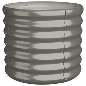 vidaXL Pflanzk&uuml;bel Verzinkter Stahl 40x40x36 cm Grau