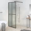 vidaXL Duschwand f&uuml;r Walk-in Dusche 90x195 cm Dunkles Sicherheitsglas
