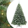 vidaXL K&uuml;nstlicher Weihnachtsbaum mit 300 LEDs Gr&uuml;n 210 cm PE und PVC
