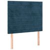 vidaXL Kopfteil Dunkelblau 90x5x118/128 cm Samt