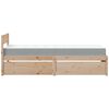 vidaXL Bett mit Schubladen und Matratze 90x200 cm Massivholz Kiefer