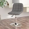 vidaXL Esszimmerstuhl Drehbar Hellgrau Stoff