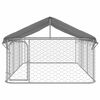 vidaXL Outdoor-Hundezwinger mit Dach 400x200x150 cm