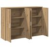 vidaXL Sideboard 2 pcs Artisan-Eiche 60 x 31 x 84 cm Holzwerkstoff