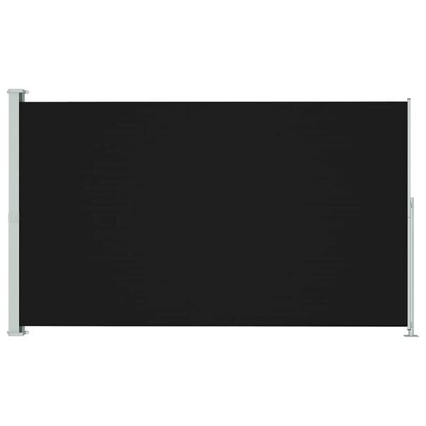 vidaXL Seitenmarkise Ausziehbar 180x300 cm Schwarz