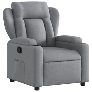 vidaXL Relaxsessel Hellgrau Stoff