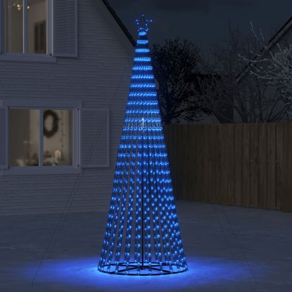 vidaXL LED Weihnachtsbaum 688 LEDs Blau 300 cm