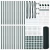 vidaXL Zaunpfosten Gr&uuml;n 50 x 0,6 m (25 mm Mesh) Stahl und PVC