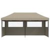 vidaXL Party-Zelt Taupe 292 x 580 x 315 cm Oxford-Stoff