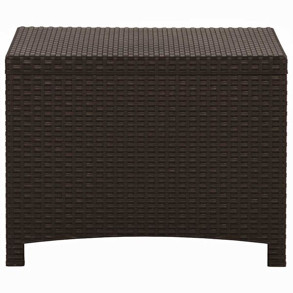 vidaXL Garten-Aufbewahrungsbox 60x54x41 cm PP Rattan Braun