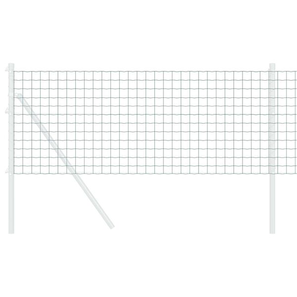 vidaXL Eurozaun Grün 0,6 x 10 m PVC-beschichtetes Eisen