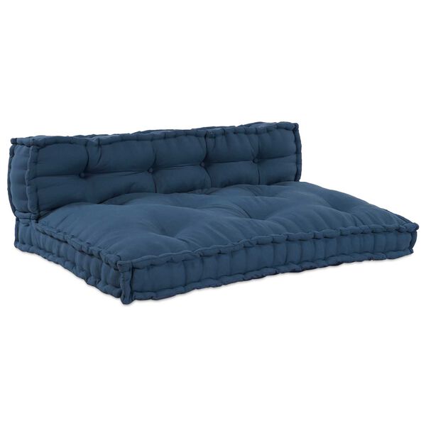 vidaXL Modulares Sofa 2 pcs Indigo 120 x 80 x 38 cm Stoff