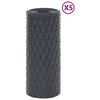vidaXL Balkon-Sichtschutze 5 Stk. Anthrazit 255x19 cm Poly Rattan