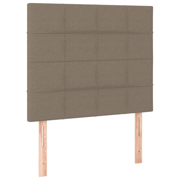 vidaXL Kopfteil Taupe 80x5x118/128 cm Stoff