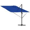 vidaXL Roma Parasol Blau 286 x 284 x 265 cm Aluminium und Polyester
