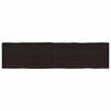 vidaXL Tischplatte 200x50x(2-4) cm Massivholz Behandelt Baumkante