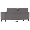 vidaXL 2-Sitzer-Sofa Grau 140 cm Kunstleder