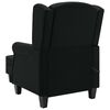 vidaXL Massagesessel mit Hocker Schwarz Stoff