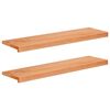 vidaXL Treppenstufen 2 stk. 90 x 30 x 2 cm Lack Massivholz Buche